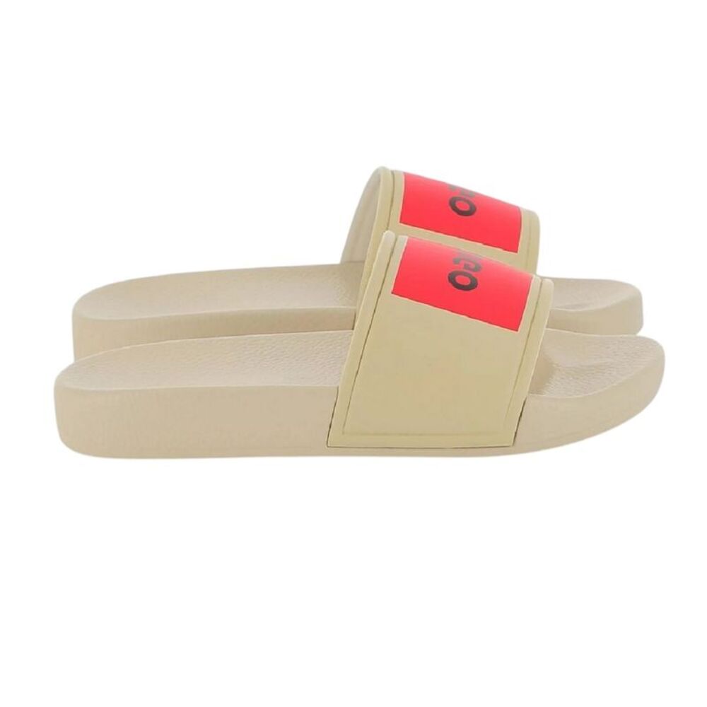 Hugo Boss Childrens/Kids Logo Sliders / Stone